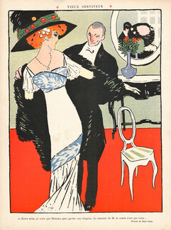 Juan Gris 1910 Elégante Parisienne, Art Nouveau Style