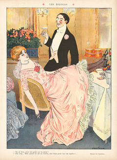 Cardona 1910 Les Rigolos, The Funny Ones, Elegant Smoking