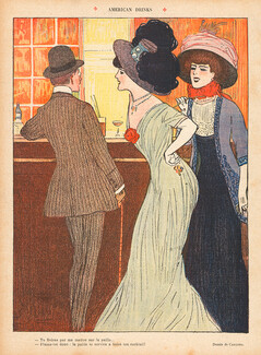 Juan Cardona 1908 "American Drinks" Courtisanes Cocktail