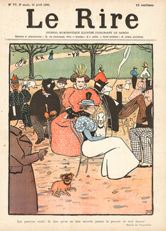 Félix Vallotton 1896 The Loafers, Le Rire Cover