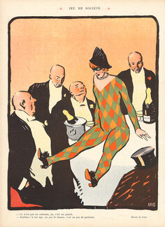 Juan Gris 1910 Harlequin Costume, Jeu de Société
