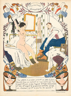 Carlègle 1910 Home Economics, Nude