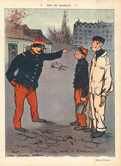 Francisque Poulbot 1908 Military