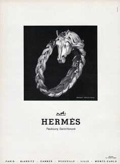 Hermès (Jewels) 1968 Bracelet "Tête de Cheval" Silver