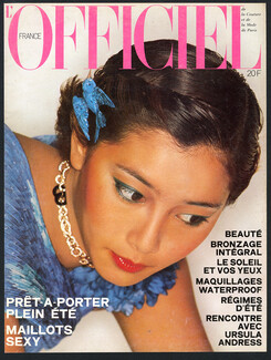 Van Cleef & Arpels 1977 Masako Natsume, L'Officiel de la Couture Cover, Photo Michel Picard