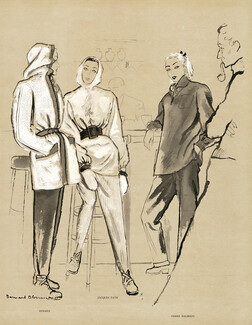 Hermès, Fath, Balmain (Sportswear) 1945 Winter Sports Fashion, Bernard Blossac