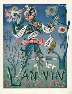 Lanvin (Perfumes) 1945 Arpège, Scandal, Prétexte, Rumeur, My Sin, Rémy Hétreau