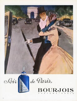 Bourjois (Perfumes) 1948 Soir de Paris, Champs-Elysées, Pierre Mourgue