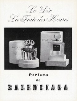 Balenciaga (Perfumes) 1948 Le Dix, La Fuite des Heures