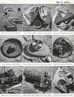 Sur le sable 1948 Jacques Fath, Suviane, Henry A La Pensée, Calixte, Griffe