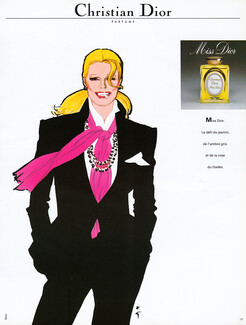 Christian Dior (Perfumes) 1981 Miss Dior, René Gruau