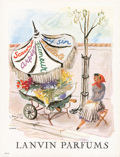 Lanvin (Perfumes) 1948 Fleuriste, Florist, Guillaume Gillet