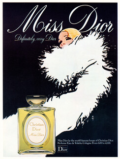 Christian Dior (Perfumes) 1975 Miss Dior, René Gruau