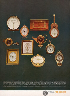 Swiza-Sheffield (Watches) 1962 Clocks