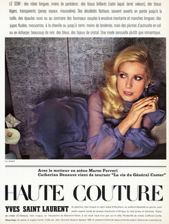 Yves Saint Laurent 1973 Catherine Deneuve, Photo Guy Bourdin