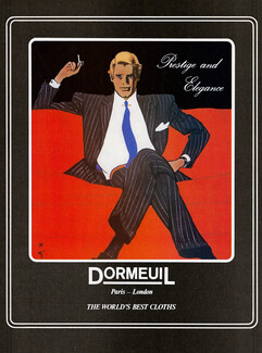 Dormeuil (Fabric) 1985 René Gruau