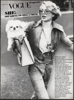 Vogue's Eye View 1972 Pekingese Dog, Photo Arthur Elgort