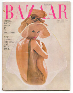 Harper's Bazaar January 1960 Cover Richard Avedon