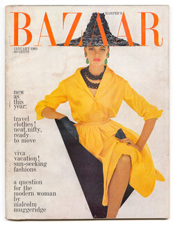 Harper's Bazaar January 1961 Cover Avedon