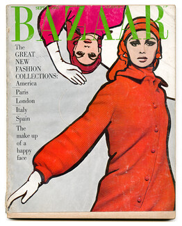Harper's Bazaar September 1965 Cover by Denziger and Richard Avedon