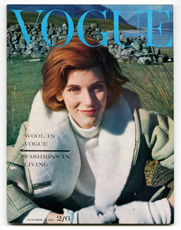 UK Vogue British Magazine 1961 October 15th, Lœlia, Duchess of Westminster, Jewels, Surrealism