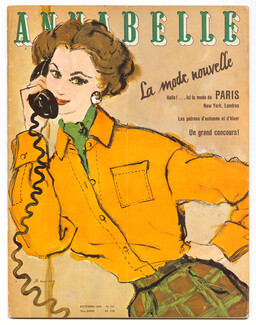Annabelle 1953 (Edition Française) Septembre, N° 151 Zoltan Kemeny, Hermès, Fath, Christian Dior, Givenchy, Pierre Balmain...