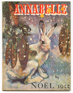 Annabelle Noël 1955 Décembre, N°178 Cover Fritz Hug
