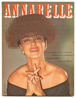Annabelle 1956 Octobre, N°188 Cover Dukas, Josephine Baker et ses enfants (3 pages)