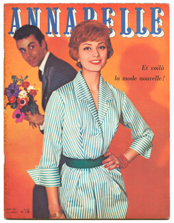 Annabelle 1957 Mars, N°193 Cover Tenca, Photos Maywald, Jacques Esterel (article 1 page)