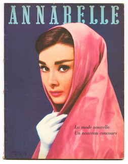 Annabelle 1957 N°199 La Mode Nouvelle à Paris, Photos Maywald, Cover Audrey Hepburn