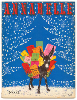Annabelle 1957 Noël N°202 Calder, Audrey Hepburn (4 pages)