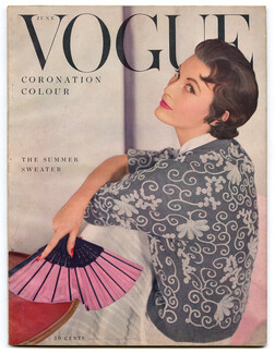 US Vogue June 1953 Queen Elizabeth II Coronation, Cecil Beaton, Richard W. Rutledge, Cover Horst