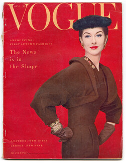 US Vogue August 15, 1953 Photo Blumenfeld (2), Herbert Matter Jewels, Penn, Horst, Rutledge, Diane Arbus...
