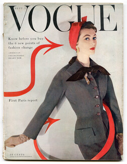 US Vogue September 1, 1953 Paris Report, Horst, René Bouché, Rutledge, Rawlings, Coffin, Blumenfeld (Bryans)