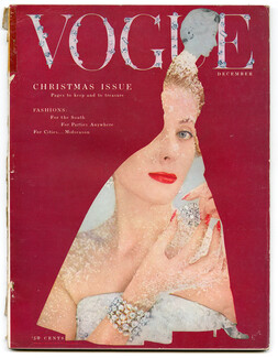 US Vogue December, 1953 Christmas Issue, Photo Blumenfeld, Horst, Coffin, Penn, Rawlings, Herbert Matter...