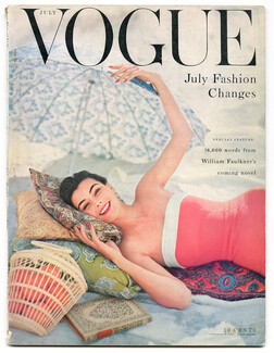 US Vogue July, 1954 Coffin, Rawlings, Rutledge, Cover Karen Radkai