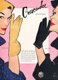 Crescendoe (Gloves) 1954 René Gruau