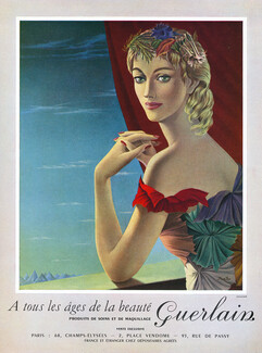 Guerlain (Cosmetics) 1957 Pierre Ino, A tous les âges de la beauté
