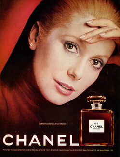 Chanel (Perfumes) 1974 Numéro 5, Catherine Deneuve