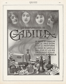 Gabilla (Perfumes) 1912 Art Nouveau Style