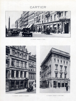 Cartier 1923 Rue de la Paix Paris, Londres, New-York, Store