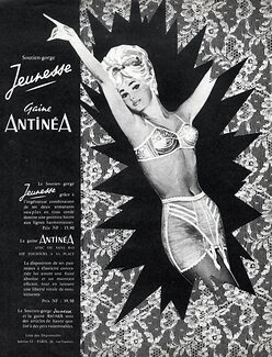 Antinéa (Girdle) 1962 Bra "Jeunesse" Pin-up