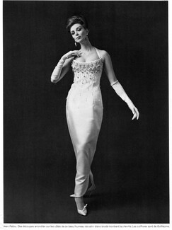 Jean Patou 1962 Embroided Evening Gown, Photo Pottier