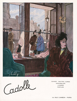 Cadolle 1948 Boutique 14 rue Cambon, Pierre Louchel, Shop Window
