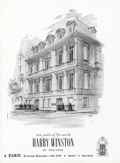 Harry Winston 1962 Store, 29 Avenue Montaigne, Paris, Pierre Pagès
