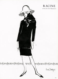 Yves Saint Laurent 1962 Hervé Dubly, Racine