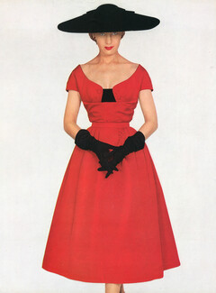 Christian Dior 1951 Summer Dress, Ducharne, Photo Pottier