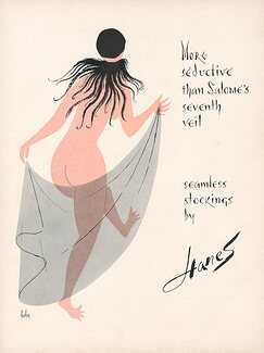 Hanes (Hosiery) 1955 Vladimir Bobri, Salomé