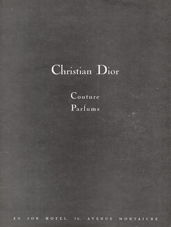 Christian Dior (Couture, Parfums) 1948 En Son Hotel, 30, Avenue Montaigne