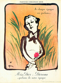 Christian Dior (Perfumes) 1954 Miss Dior et Diorama, Gruau